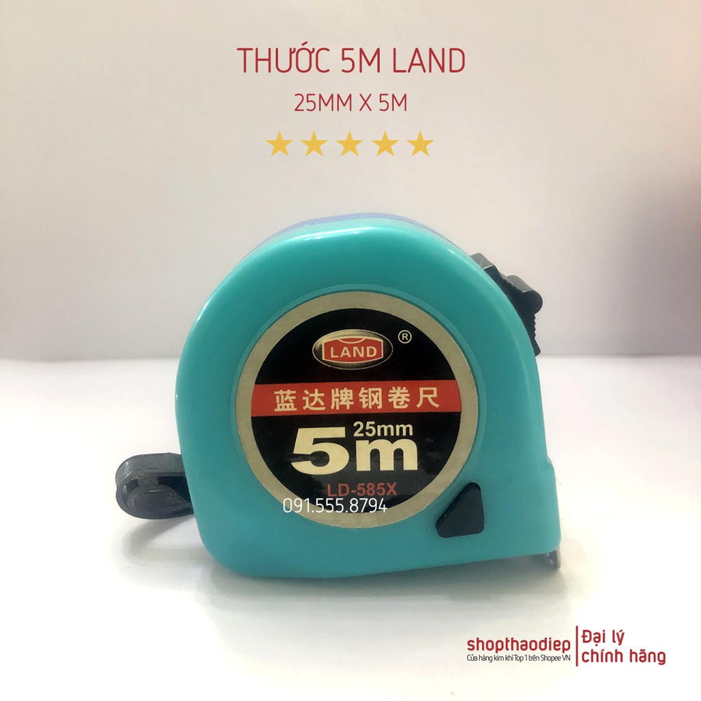 [HÀNG XỊN] Thước Cuộn 5m LAND bản 25mm, Thước Dây LAND 5mx25mm