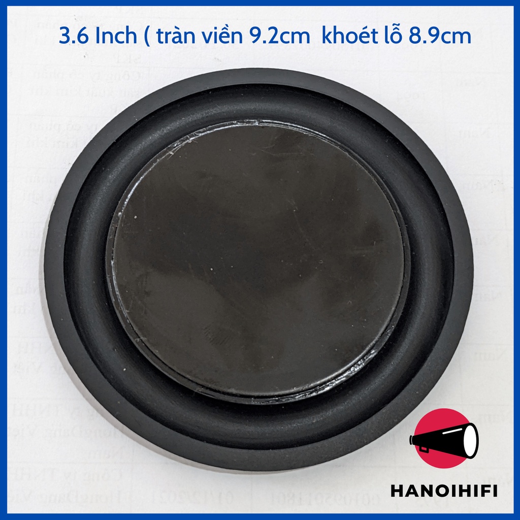 Màng loa cộng hưởng gân cao su,cộng hưởng mặt sắt, tăng bass cho loa, diy loa cao cấp, cộng hưởng 1.5-3.6 icnh