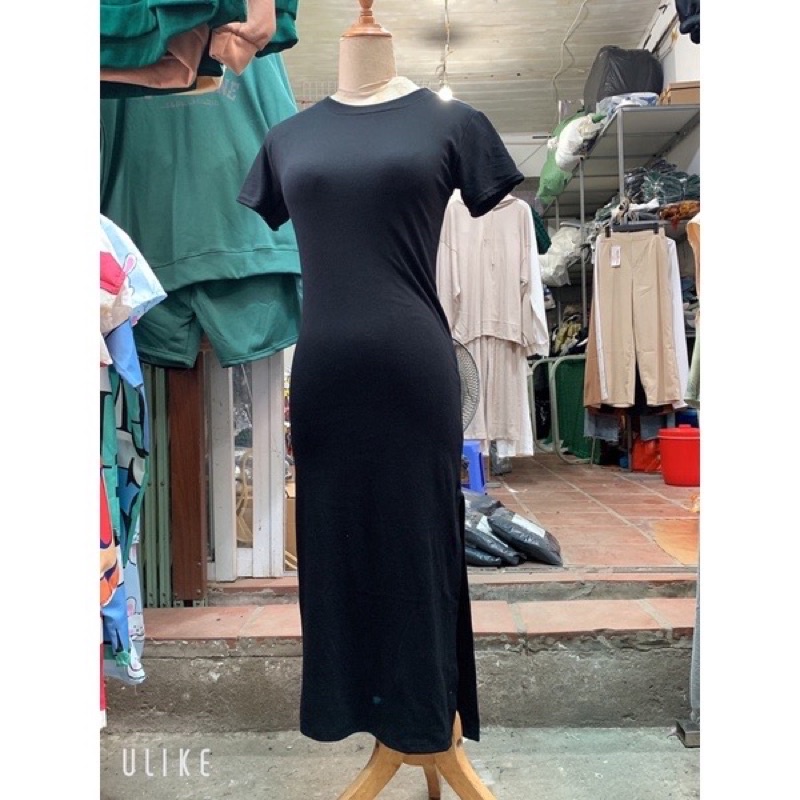 Váy body xẻ dáng dài mặc siêu xinh siêu đẹp hàng free size dưới 55kg