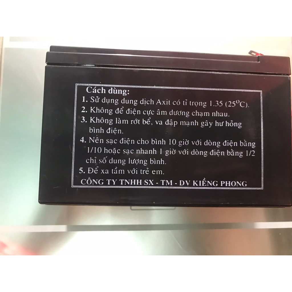 ẮC QUY BÌNH BƠM ĐIỆN KPB - BÌNH PHUN THUỐC SÂU BẰNG ĐIỆN 12V - 7.5AH (HÀNG CHÍNH HÃNG VIỆT NAM  ) BH 6 THÁNG  SỈ LẺ