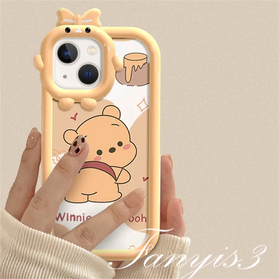 Ốp Điện Thoại Mềm Trong Suốt In Hình Gấu Pooh Cho iPhone 14 13 12 11 Pro Max X XR Xs Max 8 7 Plus