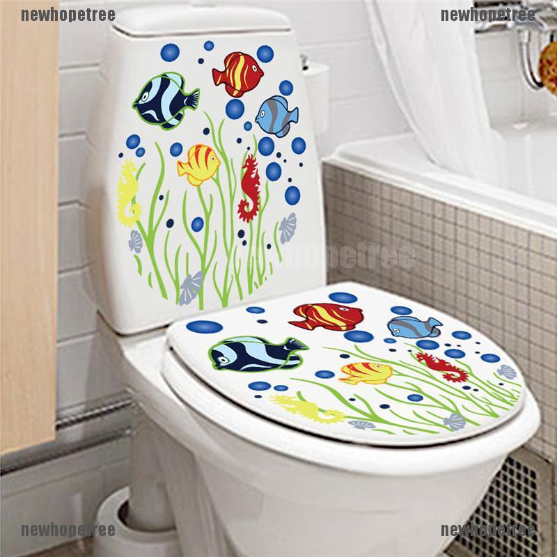 Sticker dán bồn cầu hình con cá