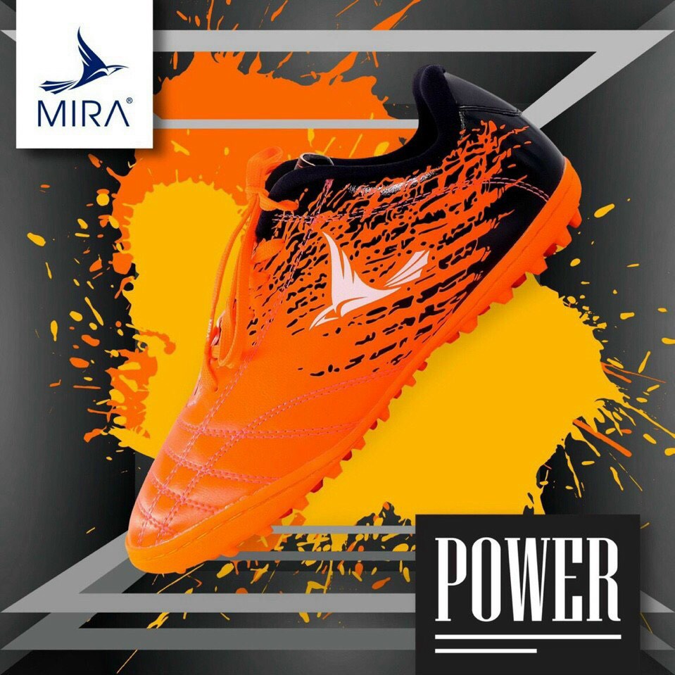 Giày đá bóng thể thao nam Mira Power Colorful hot trend, giày đá banh cỏ nhân tạo chất lượng