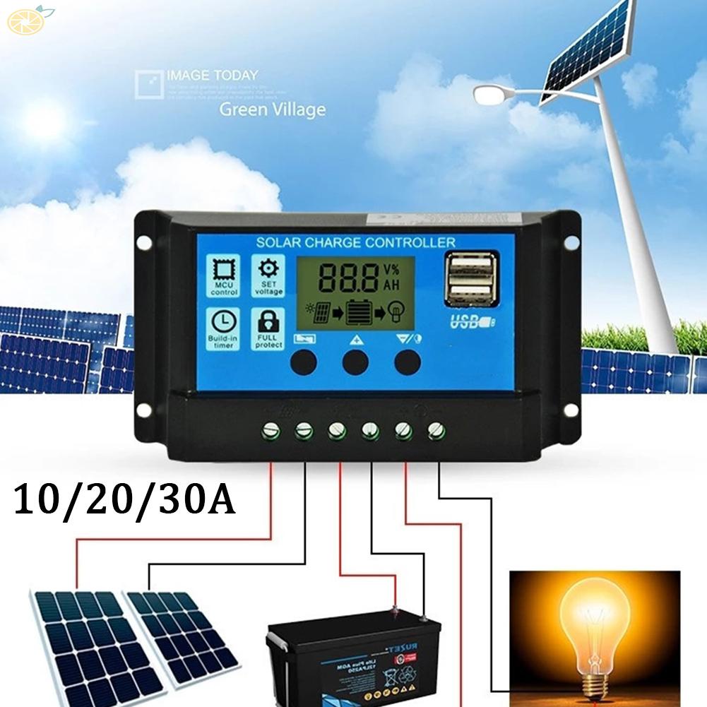 【VARSTR】Solar Charge Controller 30A 20A 10A Battery Charge Controller Tool New