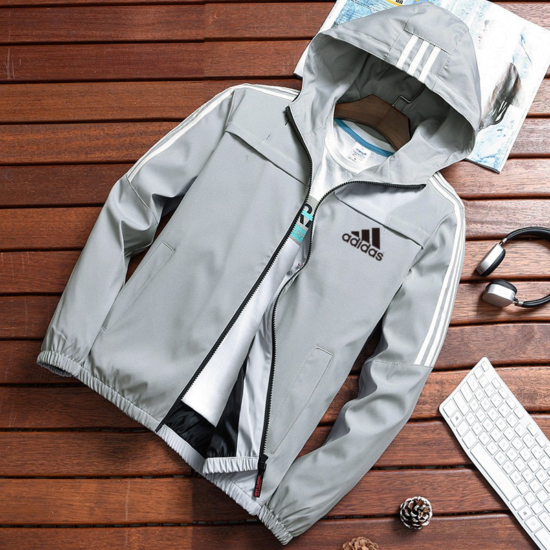 Áo Hoodie Adidas Lót Nhung Thêu Họa Tiết Thời Trang Thu Đông 2019 Cho Nam