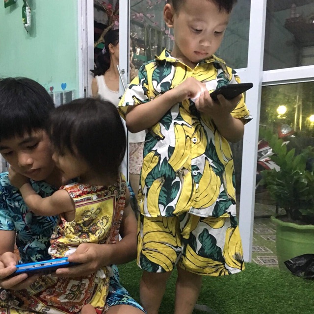 Bộ hoa quả em bé.