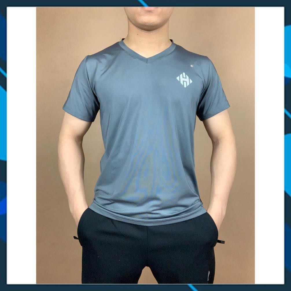 Áo thun nam trơn cổ tim unisex calvin cộc tay vải thun lạnh co dãn 4 chiều thương hiệu Hsimple áo thể thao tập gym nam ་