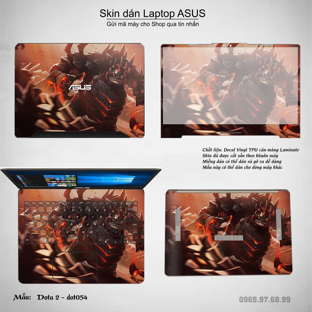 Skin dán Laptop Asus in hình Dota 2 _nhiều mẫu 9 (inbox mã máy cho Shop)