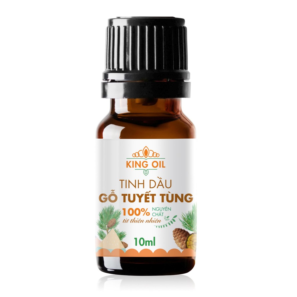 Tinh dầu gỗ Tuyết Tùng (gỗ Hoàng Đàn) nguyên chất từ thiên nhiên lọ 10ml, 50ml, 100ml - KingOil