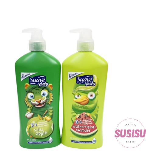 Sữa tắm gội cho bé SUAVE Kid 3 trong 1 Watermelon Wonder  1.18l-532ml