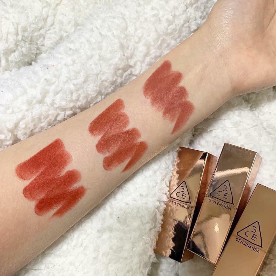 Son thỏi mịn lì 3CE Matte Lip Color x Lily Maymac (vỏ vàng)