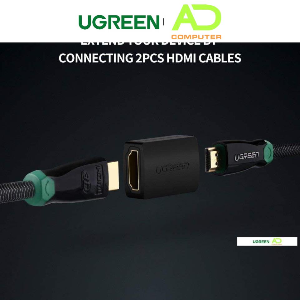 Đầu nối HDMI female sang HDMI female - UGREEN 20107- (màu đen) - Hàng phân phối chính hãng - Bảo hành 18 tháng