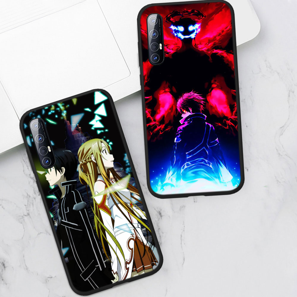 Ốp Điện Thoại Họa Tiết Sword Art Online Cp131 Cho Oppo Reno 2 3 4 Pro Z 2z 2f 10x Ace