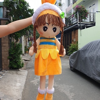 Búp bê chân dài đội nón nhồi bông