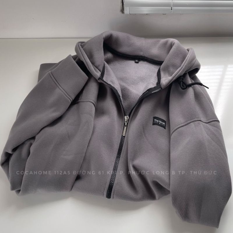 ÁO KHOÁC ZIP THE NOAH ẢNH THẬT UNISEX