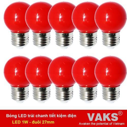 [SALE] [BÓNG ĐÈN] Bóng led chanh tròn trang trí 1W ( 9 màu )