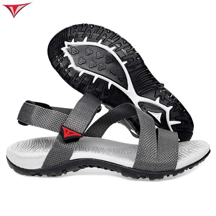 [Fullbox] Giày Sandal Nam Việt Thủy Quai Chéo Nam Ghi Xám - VT06