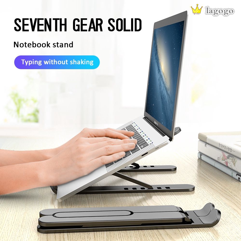Foldable Adjustable Aluminum Laptop Tablet Stand Portable Desktop Holder Mounts LG