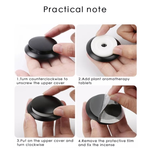 Nước Hoa Hữu Cơ Xoay 360 Độ Bằng Hợp Kim EVA Cho Xe Hơi