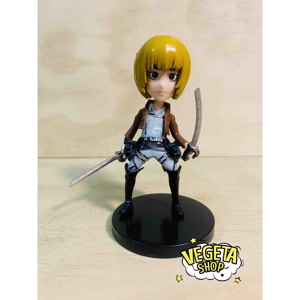 Mô hình Attack On Titan - AOT - Đại chiến Titan - 6 nhân vật Eren Mikasa Armin Hange Sasha Levi tự chọn - Cao 9~10cm