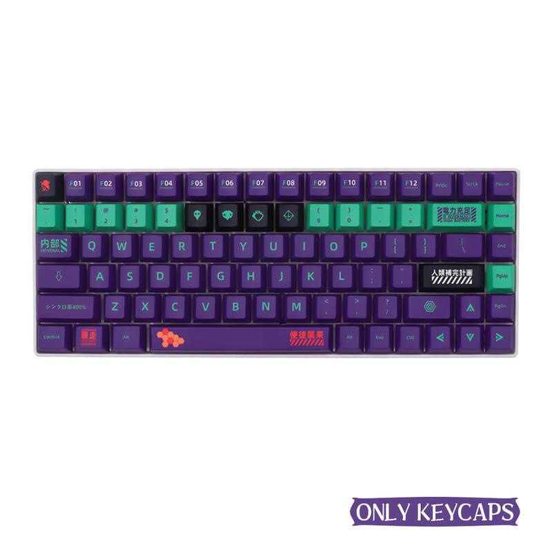 139/151 keys EVA 01 English Japanese Personalized Keycaps Cherry Profile PBT Keycap For GMK Cherry MX Switch Mechanical Keyboard