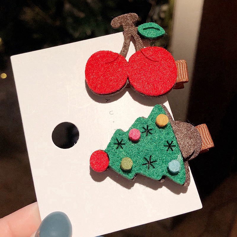 Kẹp Tóc Hình Trái Dâu Thiết Kế Dễ Thương Hợp Thời Trang