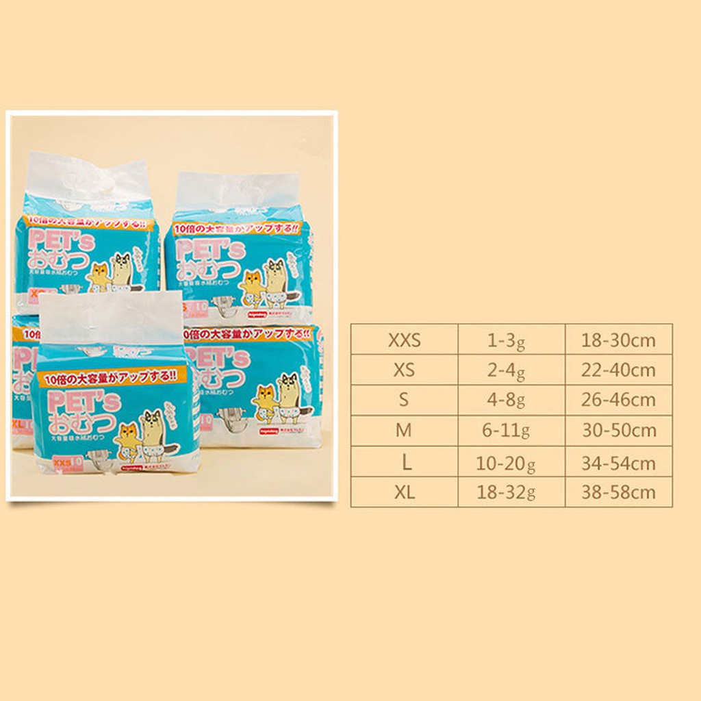 COMBO 2c Bỉm cho chó mèo ĐỰC HIPIDOG công nghệ nhật (Nhiều size) thấm hút vượt trội-không gây kích ứng_CM26