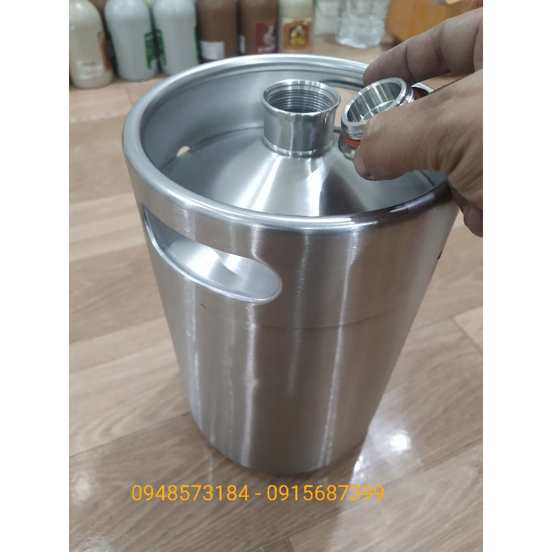 Vỏ Keg Bia inox 5 lít