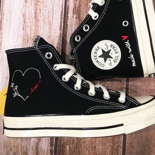 Giày Converse Chuck 70 Valentine's Day đen 171118c