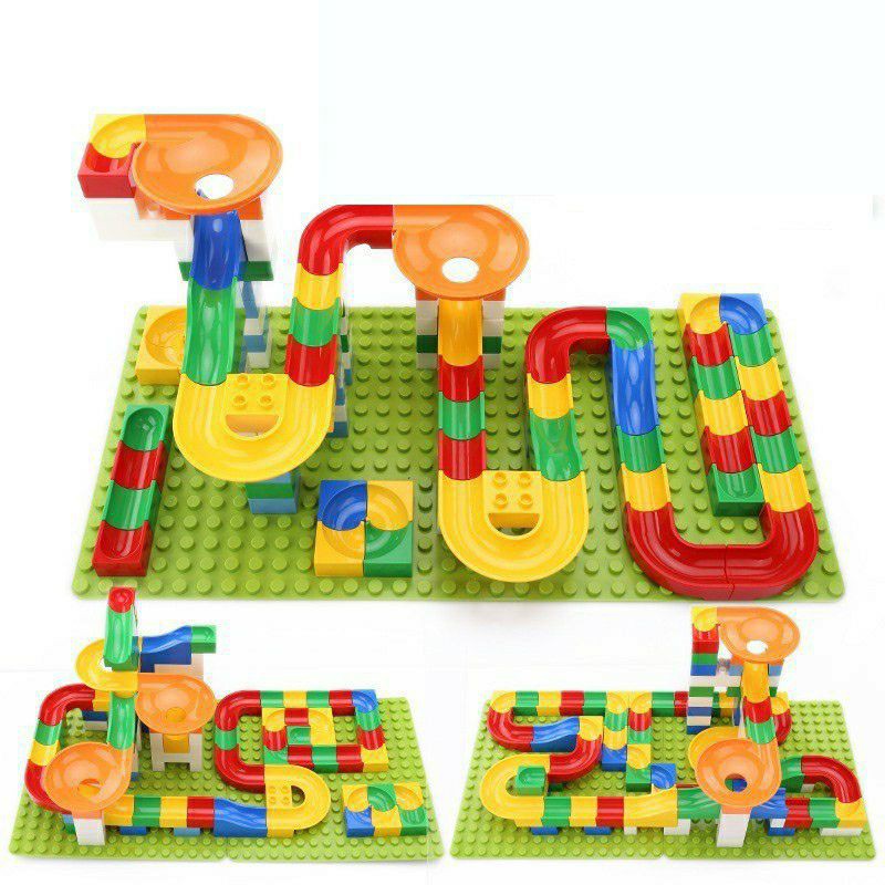 Bộ xếp hình 206 chi tiết cầu trượt cho bé thỏa sức sáng tạo (ảnh thật)