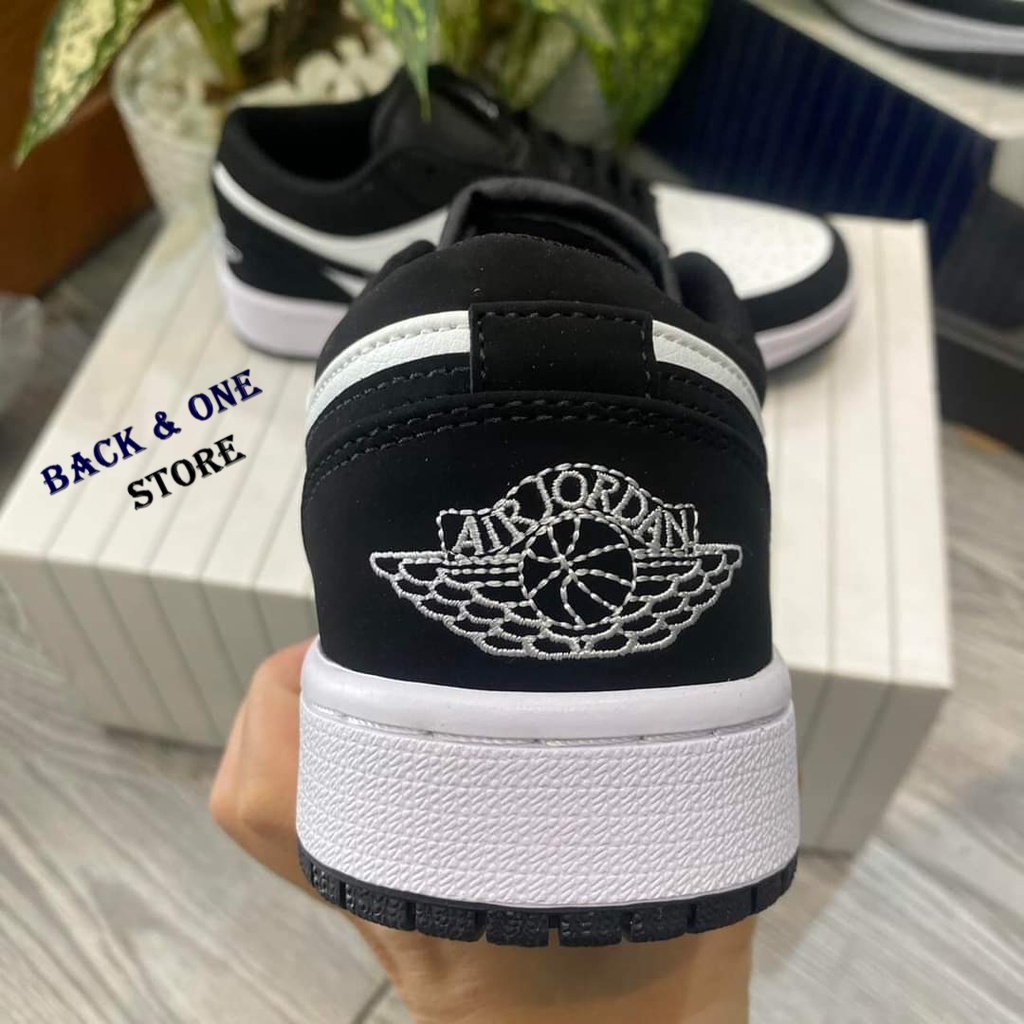 Giày 𝐉𝐨𝐫𝐝𝐚𝐧 1 low panda đen trắng, Giày JD1 low panda cổ thấp bản đẹp đầy đủ bill box | BigBuy360 - bigbuy360.vn