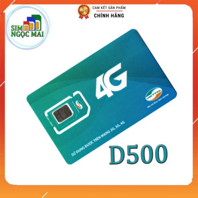 RẺ VÃI CHƯỞNG [FREESHIP] Sim 4G Viettel D500 - D500T  5Gb/tháng Trọn Gói 1 Năm Không Nạp Tiền - NGHE GỌI ĐƯỢC RẺ VÃI CHƯ