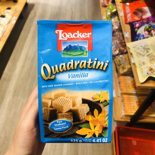 Bánh xốp Quadratini Vani Loacker 125g
