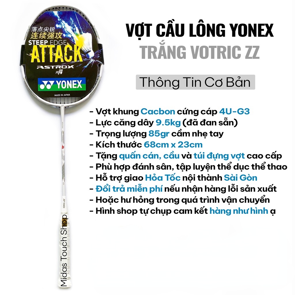 Vợt cầu lông Yonex VOLTRIC Z-FORCE II LD White