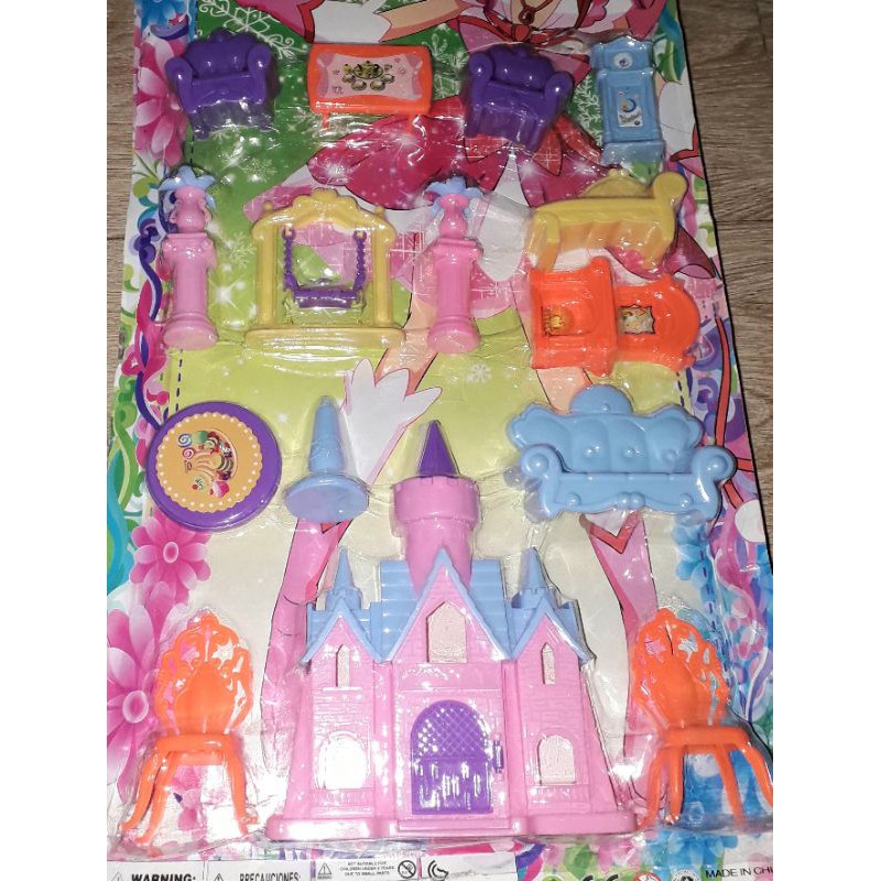 Sét Bộ đồ chơi mô hình lâu đài và nội thất bằng nhựa rất đẹp