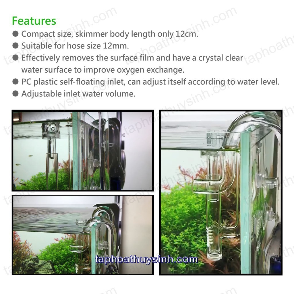 ĐẦU IN THỦY TINH LỌC VÁNG MINI CHO HỒ NANO ISTA MINI GLASS SURFACE