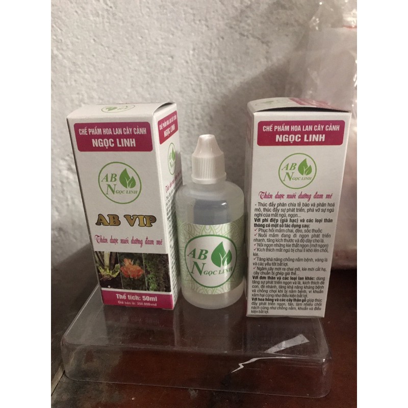 Chế Phân Hoa Lan Cây Cảnh AB VIP Ngọc Linh, Thúc Đẩy Sự Phát Triển Tế Bào, Chai 50ml