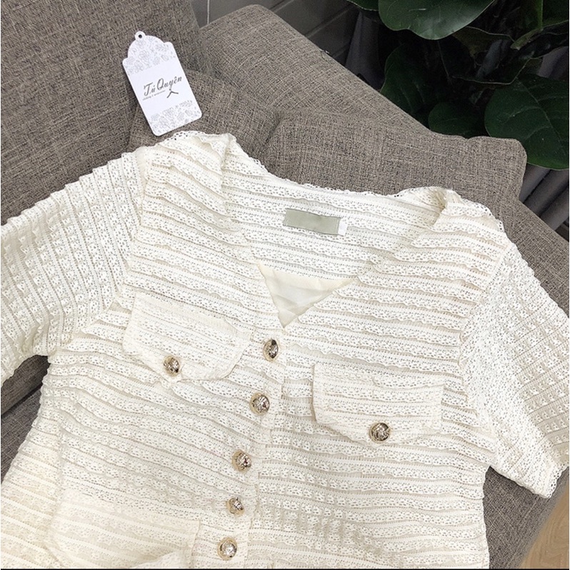 Set ren sóng siêu xinh mặc siêu tiêu thư hàng quảng châu