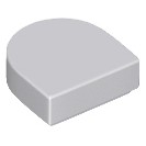 [614] Lego Part Tile Round 1 x 1 Half Circle Extended (24246) / Piece