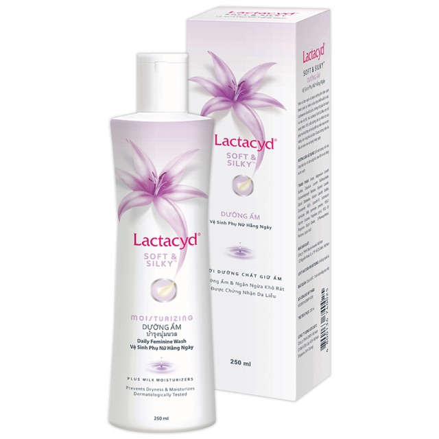 Dung dịch vệ sinh Lactacyd Soft &amp; Silky 250ml