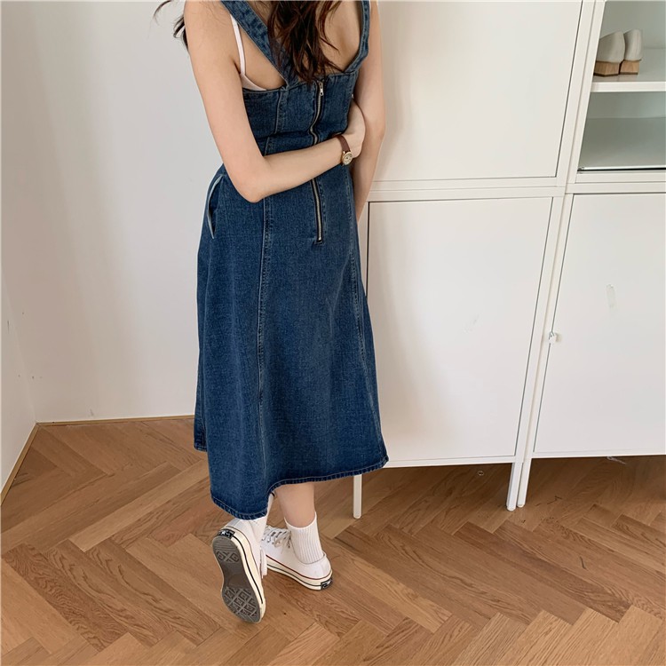 [ORDER] Váy yếm Jean nữ dáng chữ A | BigBuy360 - bigbuy360.vn