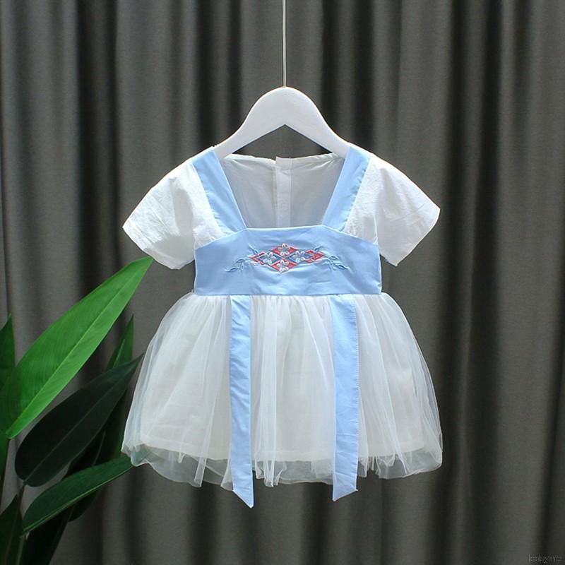 ♕ babyme ღ Baby Girl Plaid Pattern Sleeveless Dress Pageant  Chinese style Dresses
