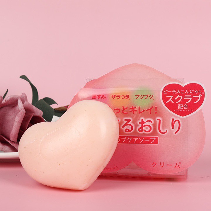 Xà phòng mờ thâm vùng mông, da dưới cánh tay trái đào Pelican Hip Care Soap - Soap Thâm Mông ( Kèm ảnh thật)