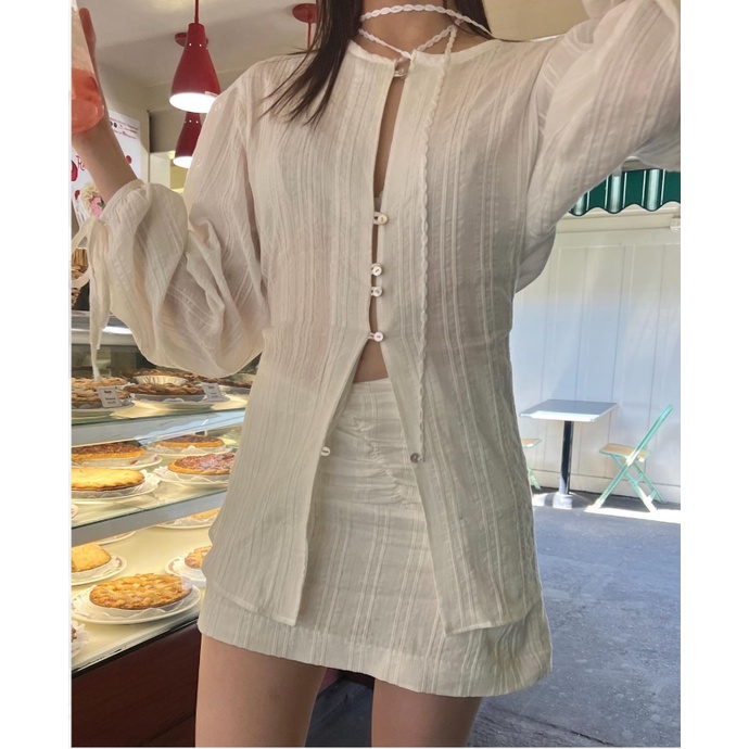 CHÍNH HÃNG SET ÁO VÁY TRẮNG GROWNY JOY RED VELVET