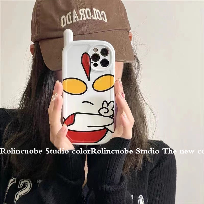 Ốp Điện Thoại Hình Ultraman 3D Cho iPhone 14 Pro Max 14 Plus 7 8 Plus SE 2020 Xs Max XR 11 Pro Max 12 Pro Max 13 Pro Max