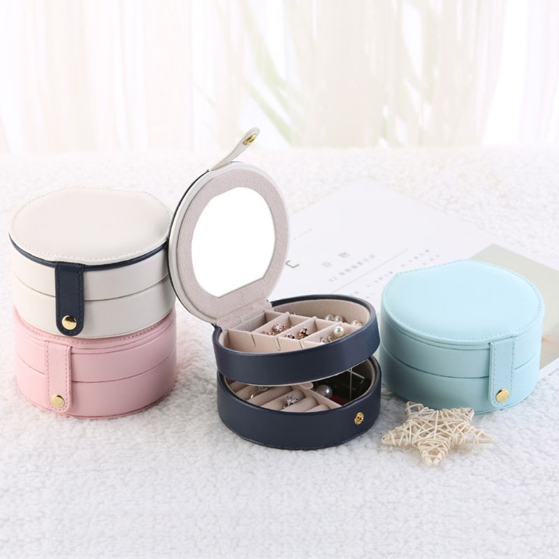 Hộp Đựng Trang Sức Ba Tầng Kiểu Dáng Đơn Giản Sáng Tạo
