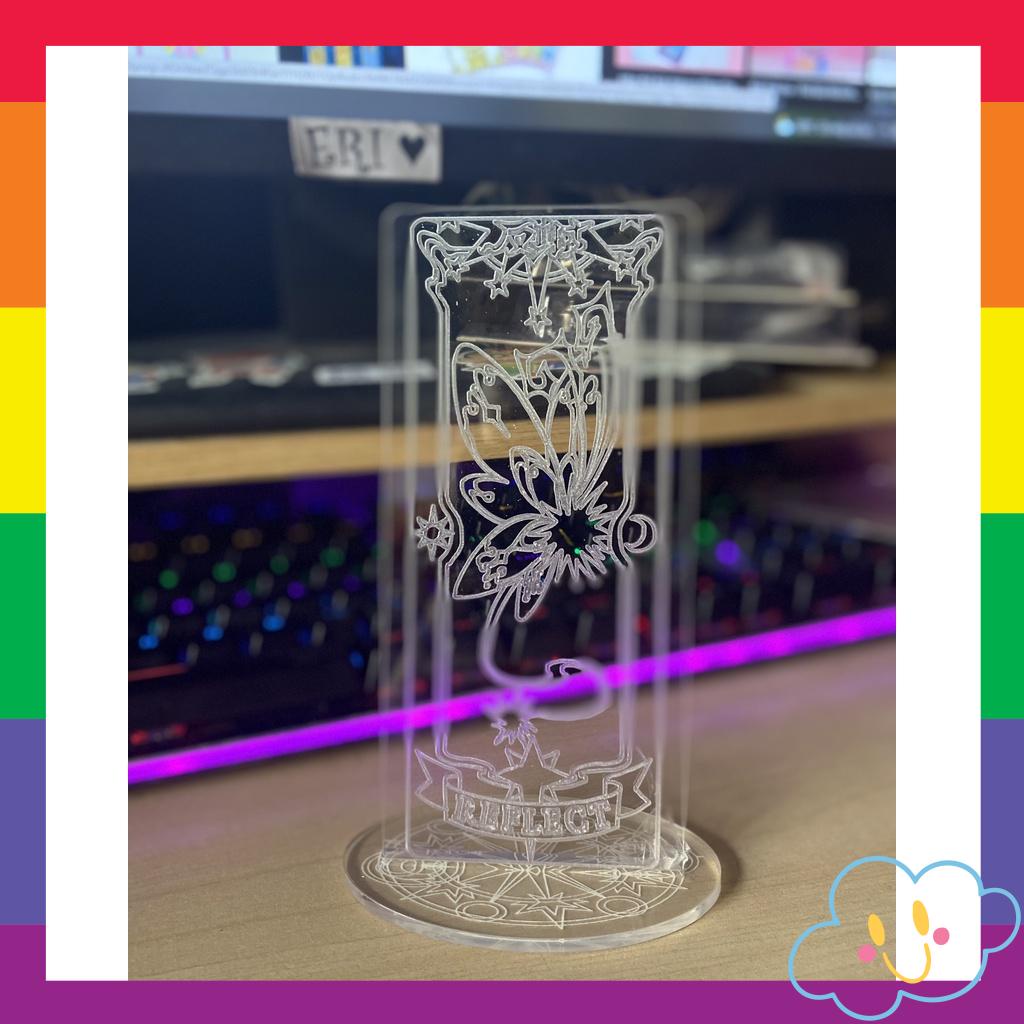 Tấm Mica Sakura Clear Card - Mặt Sau -Vàng