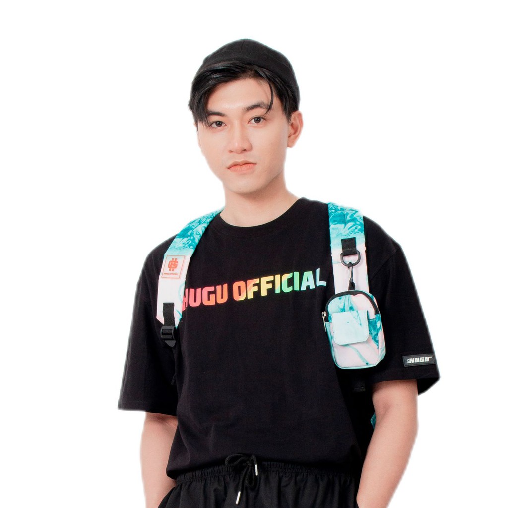 Áo thun tay ngắn HUGU - Gradient - chất liệu cotton - unisex