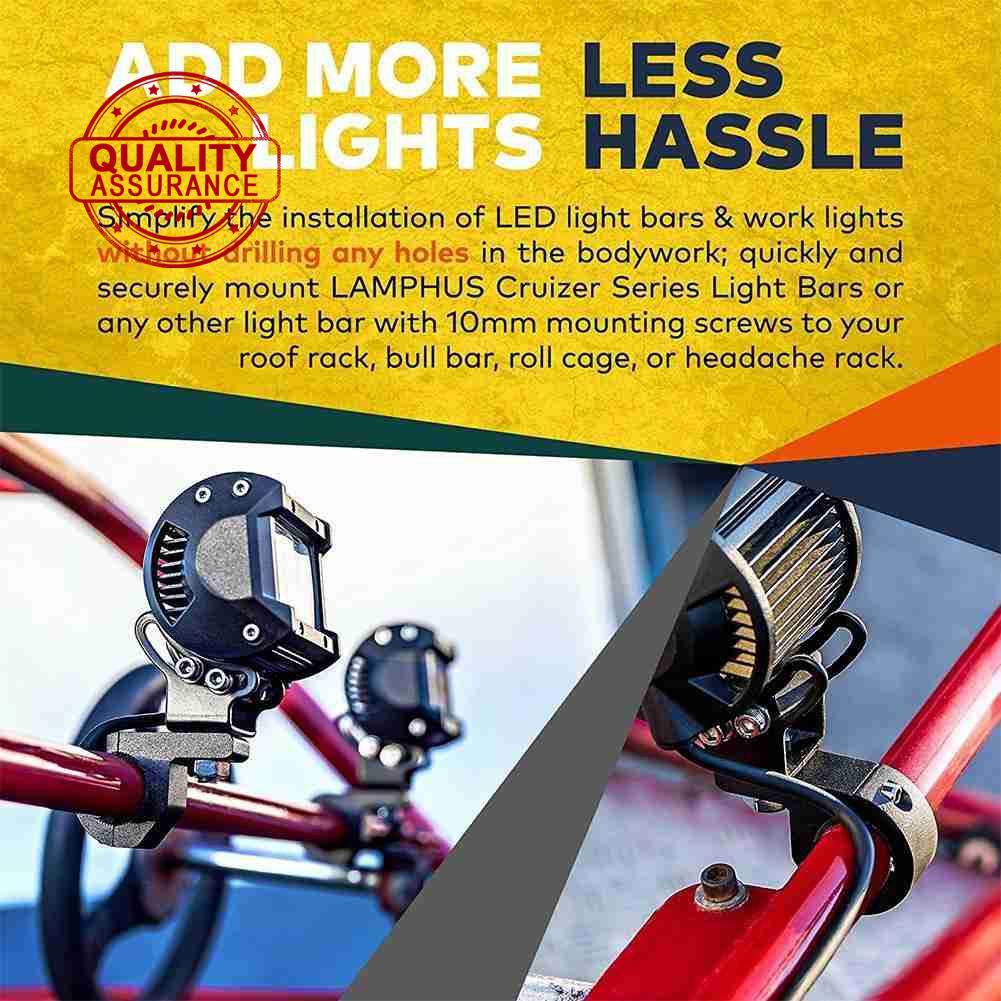 Khung Kẹp Đèn Pha Chống Sương Mù Phù Hợp Cho Xe Hơi F4G1