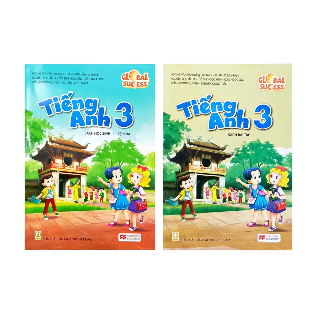 Sách - Combo Tiếng Anh 3 Tập 2 Sách Học Sinh+Bài Tập Theo Chương Trình Mới [Không CD Bán kèm 1 quyển Bé tập tô màu]